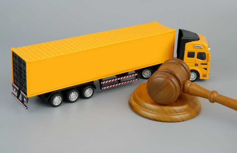 żółta ciężarówka